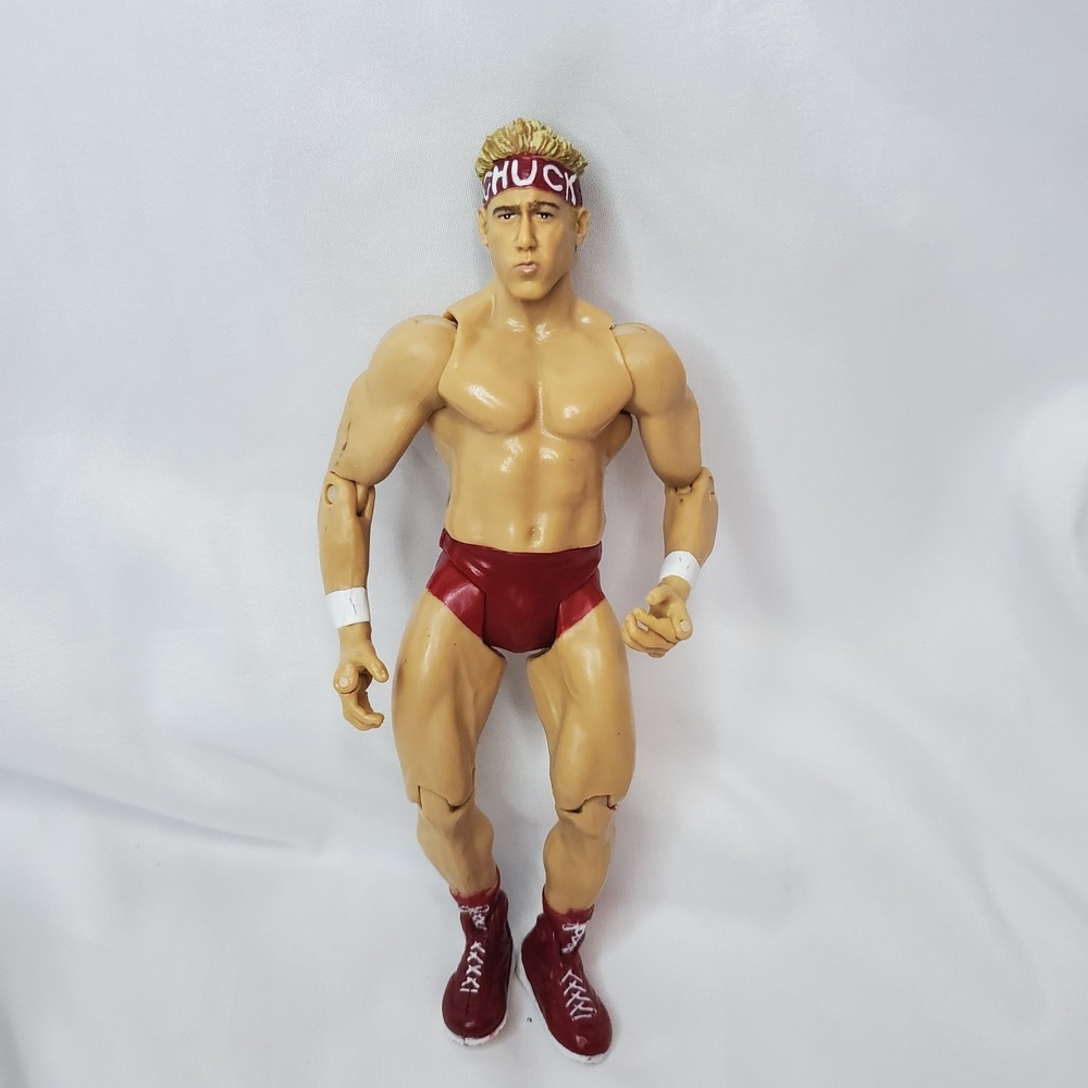 Vtg WWE Jakks Pacific R3‎ Tech CHUCK PALUMBO Figures Red Gear WWF 2001